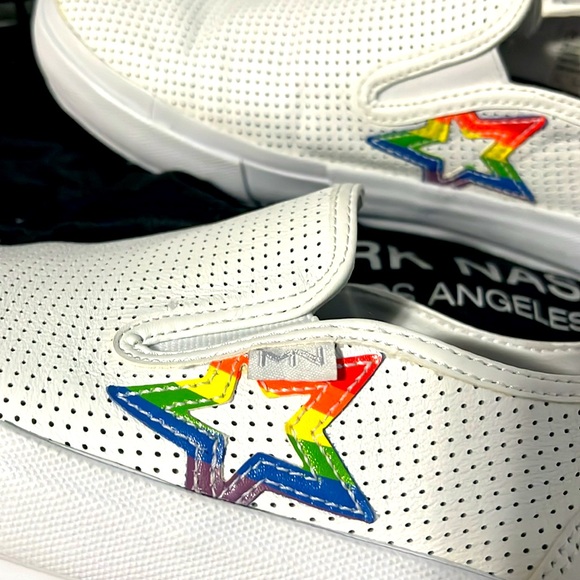 Like New unisex The Method Kinzee leather sneaker white size 8 white sneaker - Picture 1 of 4